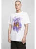 Mister Tee Mister Tee Unisex Basketball Clouds 2.0 Oversize Tee in white