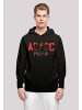 F4NT4STIC Basic Hoodie ACDC Rock Band PWRUP Photo Logo in schwarz