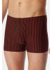 Schiesser Retro Short / Pant 95/5 Essentials in Schwarz / rot