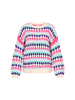 myMo Women Sweater in turquoise multicolor