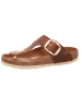 Birkenstock Pantolette Gizeh in Cognac