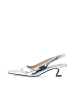 Bianco Slingbacks in SilverMirror
