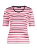 Betty Barclay Basic Shirt mit Rippenstruktur in Pink/Dark Blue