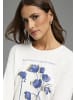 Laura Scott 3/4-Arm-Shirt in weiß-blau