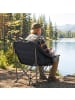 COSTWAY Campingstuhl Faltbar XXL in Grau