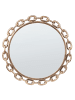 Beliani Dekospiegel YEBRA in Gold - (W) 46 x (H) 46 x (L) 4 cm