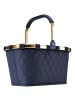 Reisenthel Carrybag - Einkaufskorb (cord dark matcha) in frame rhombus midnight gold