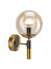 Licht-Erlebnisse Wandlampe (B)15 x (H)26.5 cm in Gold SchwarzGold Schwarz