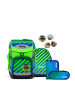 Ergobag Grundschulranzen-Set CUBO TruckBär 5-tlg. in Grün/Blau
