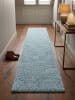 KADIMA DESIGN Teppich Hochflor Shaggy Waschbar Einfarbig SALZACH Strapazierfähig in Blau
