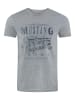 Mustang T-Shirt Basic Print in Grau