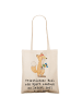 Mr. & Mrs. Panda Tote Bag Triathlon Helden mit Spruch in Creme
