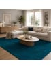 Snapstyle Hochflor Velours Teppich Luna in Petrol