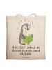 Mr. & Mrs. Panda Tote Bag Pinguin Legasthenie mit Spruch in Creme