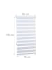 relaxdays Doppelrollo Klemmfix in Weiß - (B)76 x (H)156cm