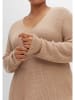 sheego Pullover in cappuccino meliert