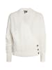 DreiMaster Damen Strickpullover in Wollweiss