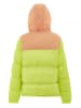 myMo Wattierte Steppjacke in Saure Limette Aprikose