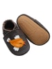 Mepiq Baby-Leder-Laufschuhe, komfortabel mit rutschfester Sohle - Vogelmotiv