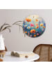 OnlyWow Rundes Wandbild Multicolor