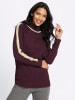 Sieh an! Rollkragen-Pullover in burgund-beige