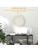 HOMCOM Wandspiegel in Gold 65L x 1B x 65H cm