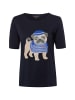Franco Callegari T-Shirt in marine mehrfarbig