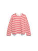 armedangels Langarmashirt Frankaa Marlen Stripe in rot beige