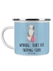Mr. & Mrs. Panda Tasse Tante Shopping mit Spruch in Blau Pastell