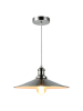 lux.pro Hängeleuchte Burrsville in Silber Weiß (H)125cm (D)36cm