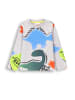 Coccodrillo T-Shirt mit langen Ärmeln in grau