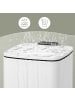 SONGMICS Mülleimer Plushic in Weiß - (B)19.3 x (H)33.5 x (T)23.9 cm - 8 L