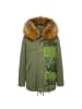 Mr&Mrs Italy Zweifarbig Grün Baumwolle Damen Jacke
