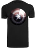 F4NT4STIC T-Shirt T-Shirt 'Marvel Captain America Shield Shiny' in schwarz