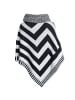 BEZLIT Poncho in Schwarz - Weiß