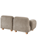 Beliani 2-tlg Modulsofa AMLI in Beige/Braun