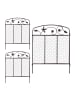 relaxdays 3-tlg. Beeteinfassung in Dunkelbraun - (B)63 x (H)79 cm