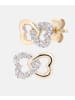 Diamant L'éternel Ohrstecker aus 375 Gelbgold mit Diamant Herz-Design