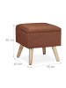 relaxdays Hocker in Braun - (B)40 x (H)40 x (T)40 cm