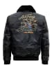 King Kerosin King Kerosin Leder Aviator Jacke Air Force 42 in schwarz