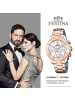 Festina Analog-Armbanduhr Festina Boyfriend silber, rosé mittel (ca. 39mm)