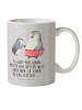 Mr. & Mrs. Panda Tasse Pinguin mit Kind mit Spruch in Grau Pastell