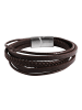 Adeliás Unisex Armband – Lederarmband aus Leder 22 cm in braun