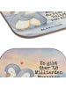 Mr. & Mrs. Panda Untersetzer Pinguine Kuscheln Design mit Spruch in Weiß
