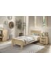 58 aufm Kessel EINZELBETT 90x200 Keelia Eiche Melamin Set Konsole