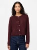 Pieces Strickjacke in Tawny Port