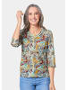 GOLDNER Druckshirt Druckshirt in kraftvollen Farben in salbei / gemustert