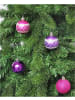 Christmas Goods by Inge 64x Kunststoff Christbaumkugeln 6cm Kugeln in Pink / Lila