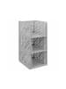 relaxdays 3 x Schrank Organizer in Grau - (B)33,5 x (H)24,5 x (T)43,5 cm
