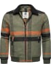 ragwear Outdoorjacke Sivval Check in Dark Olive